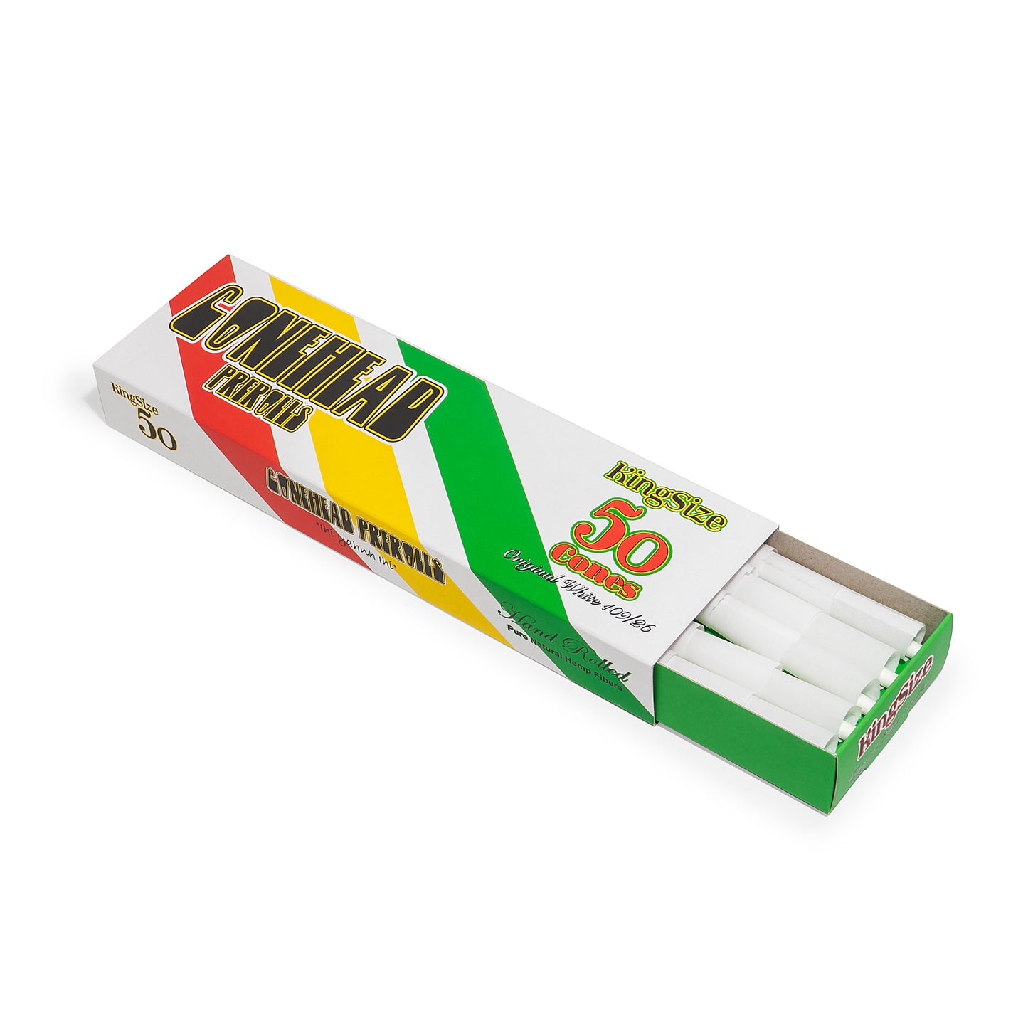 ConeHead Display Box King Size White 8 x 50 Packs - 400 count - ($0.1/Unit)