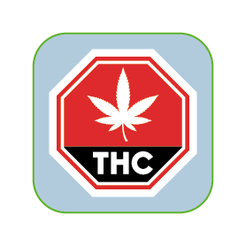 Canadian THC Warning Label Sticker for Marijuana Dispensaries