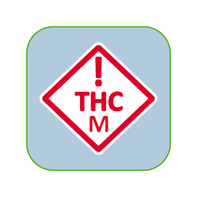 Colorado & Florida THC Warning Label - 2000 Count Labels/Roll