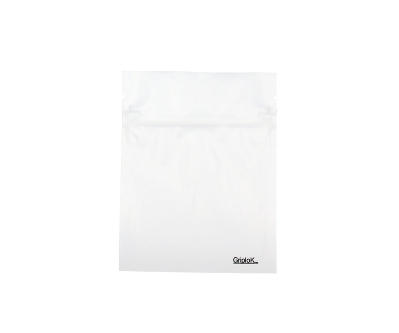 1g Matte White Bags - 2000 Count | 3.5"x4.5" - Child Resistant