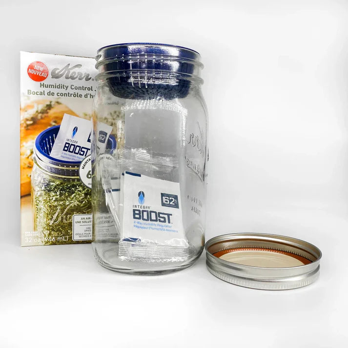 Integra Kerr Jar w/ Pod - Includes three 4g 62% RH Boost Packs - 4 Count ($5.90/unit)