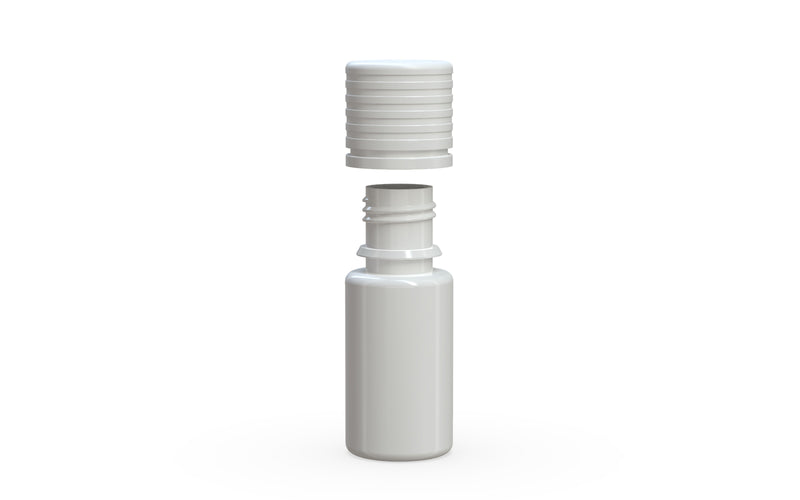 10ml Chubby Gorilla Spiral Bottle w/ Inner Seal & Tamper Evident Break-Off Band - 1000 Count ($0.21/Unit)