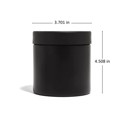 16oz Black Glass Straight-Wall Wide-Mouth Jar with Child-Resistant Lid - 40 Count ($1.52/Unit)