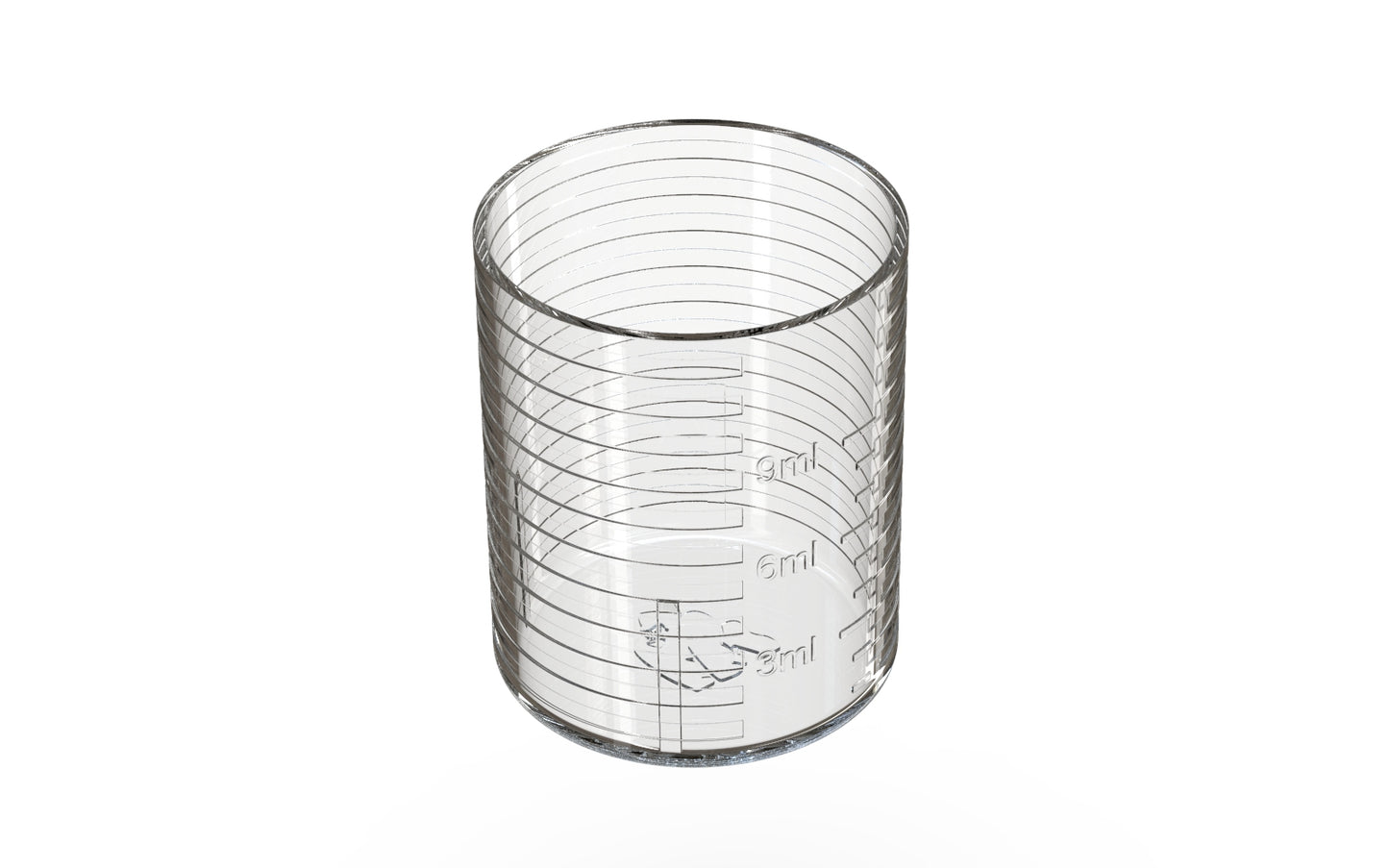9ML Chubby Gorilla Spiral Dosing Cup w/ Graduated Lines - 2000 Count ($0.0612/Unit)