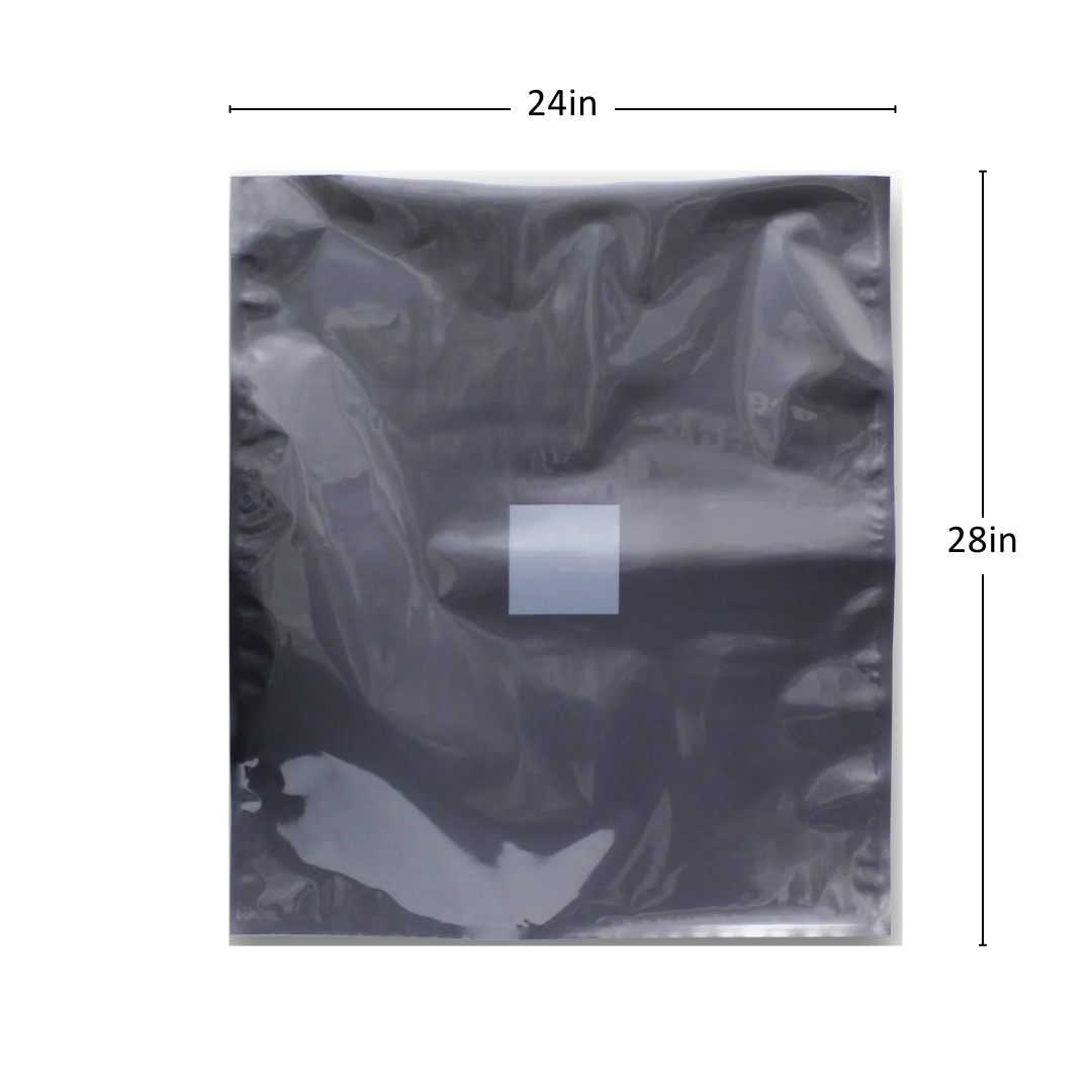 5lb Silver Grower Storage Bags with Window - 250 Count ($2.93/Unit)