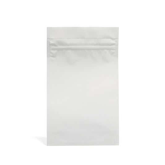 28g Soft Touch GriploK CR Mylar Matte White Bag - 700 Count ($0.38/unit) | 6"x9.25"x2.5" - Child Resistant
