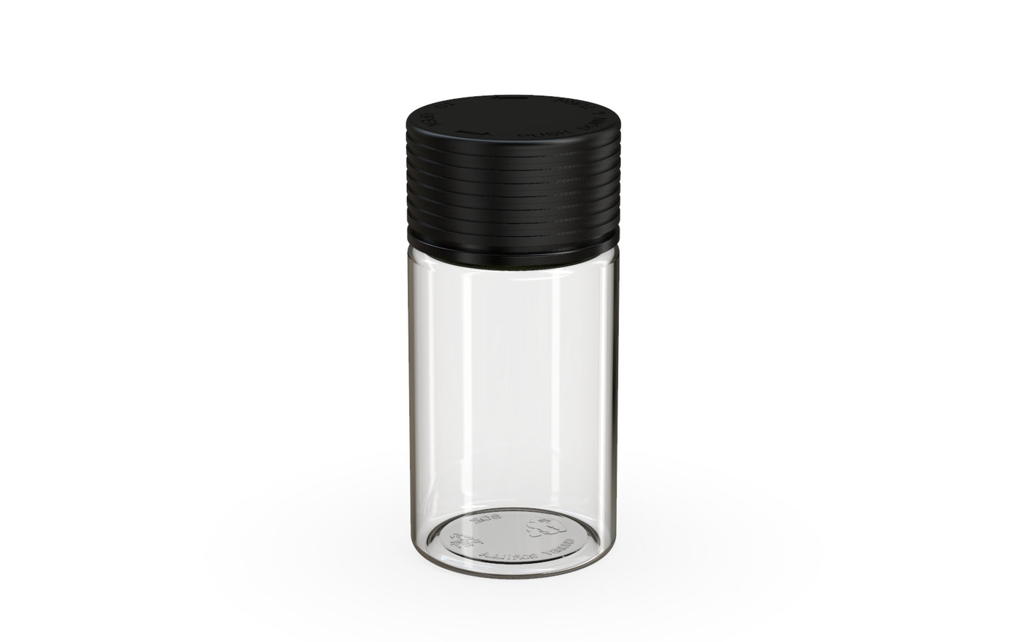 60ml Chubby Gorilla Mini Spiral CR Bottle w/ Inner Seal & Tamper Evident Break-Off Band - 500 Count ($0.5676/Unit)