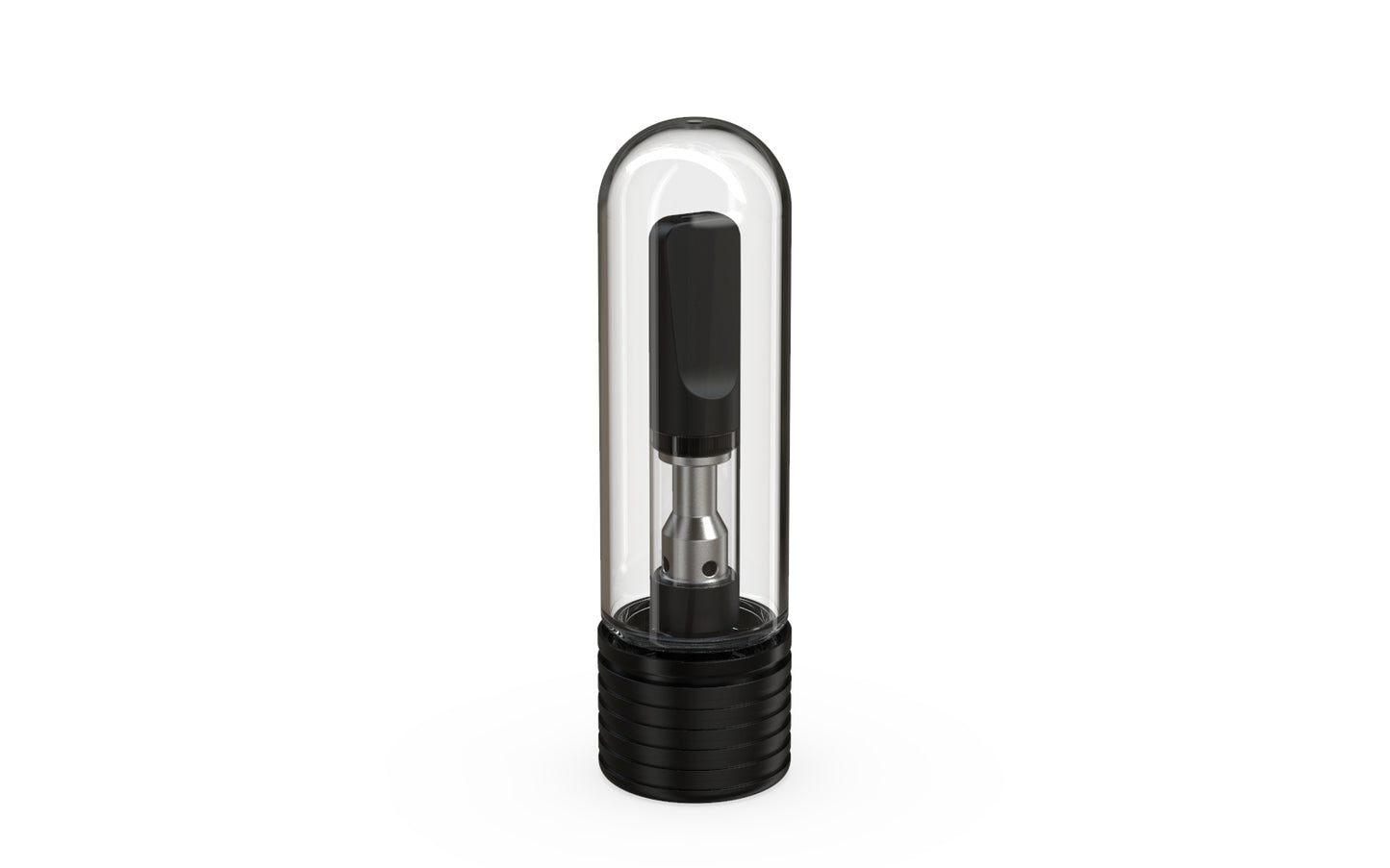 65mm Chubby Gorilla Spiral CR Cartridge Container, Round Top w/ 510-Thread & Tamper Evident Band - 400 Count ($0.5064/Unit)