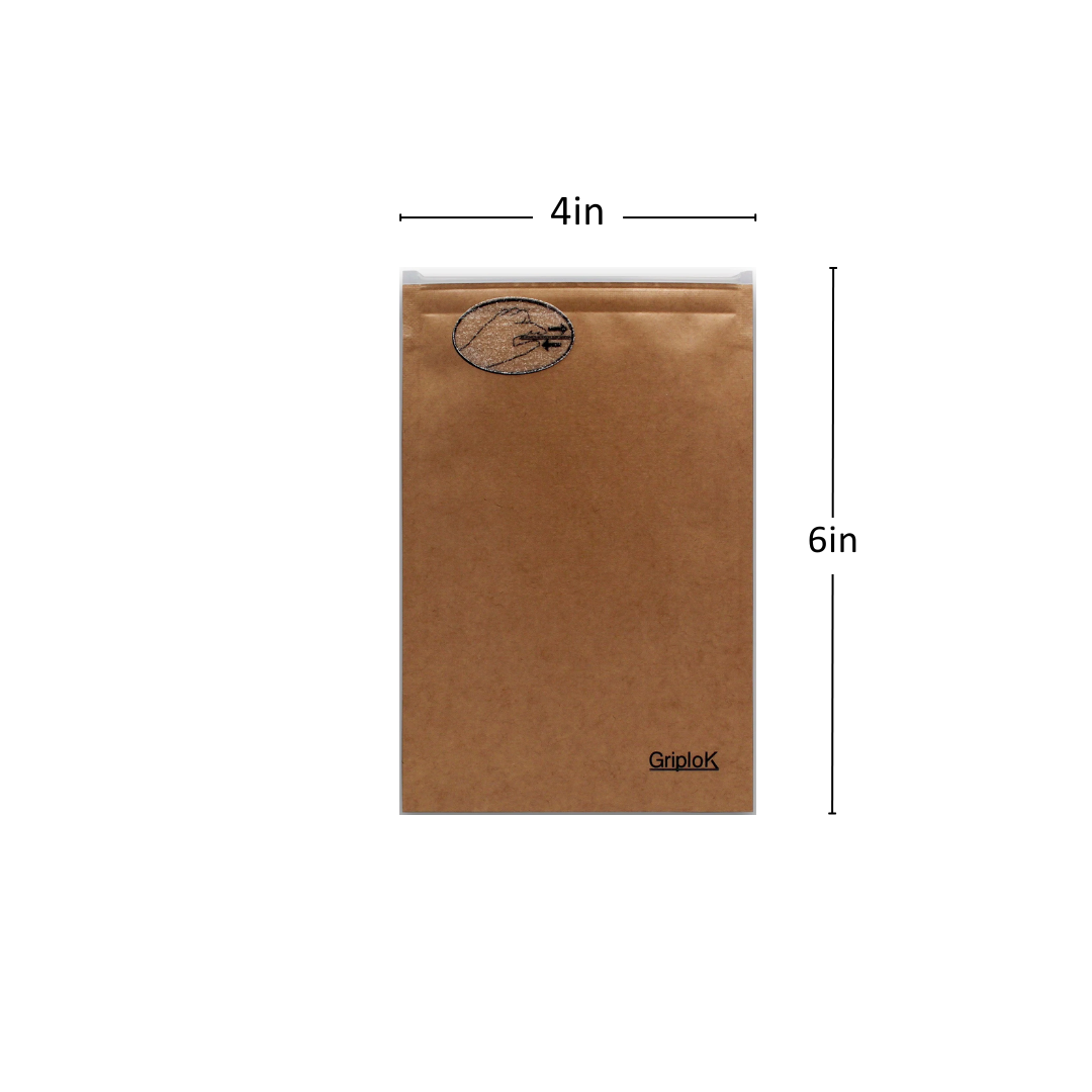 3.5g Kraft Mylar Bags - 1300 Count ($0.29/Unit) | 4"x6" - Child Resistant