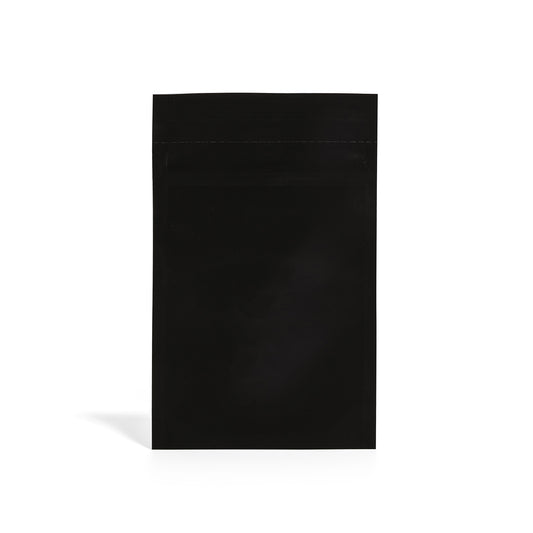 3.5g Soft Touch GriploK CR Mylar Matte Black Bag - 1900 Count ($0.22/unit) | 3.5"x5.5"x1.5" - Child Resistant