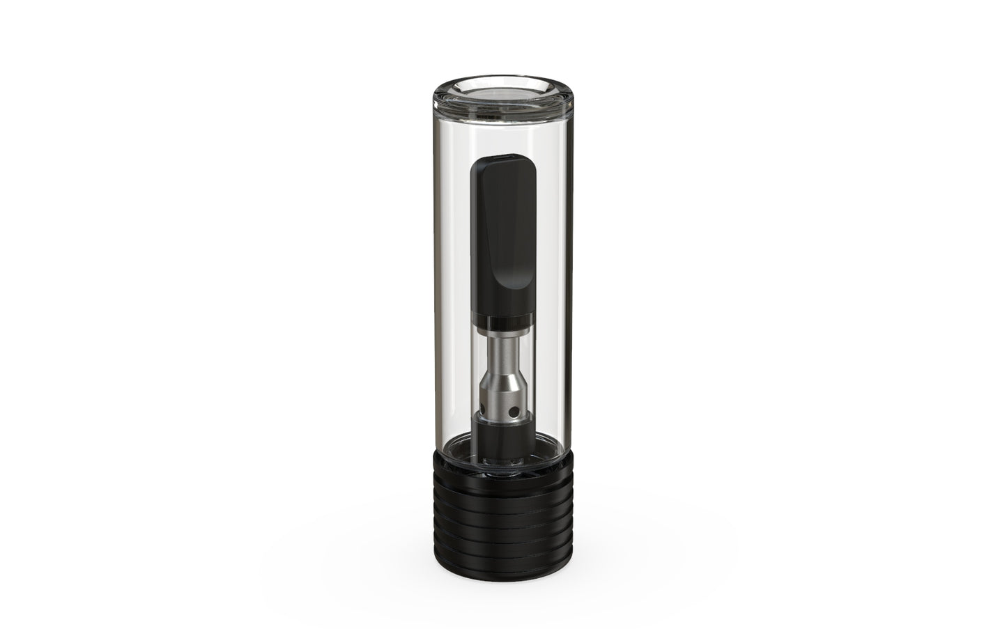 65mm Chubby Gorilla Spiral CR Cartridge Container, Flat Bottom w/ 510-Thread & Tamper Evident Band - 400 Count ($0.5064/Unit)
