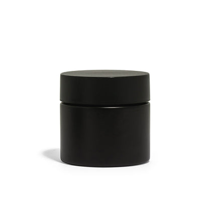 3oz Black Glass Straight-Wall Wide-Mouth Jar with Child-Resistant Lid - 105 Count ($0.85/Unit)
