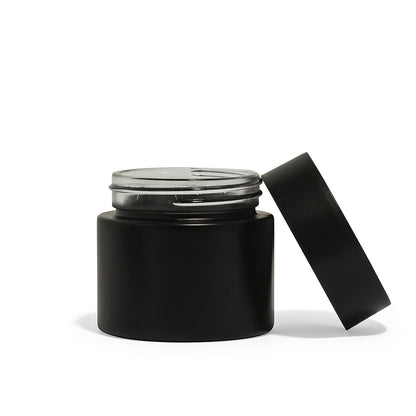 3oz Black Glass Straight-Wall Wide-Mouth Jar with Child-Resistant Lid - 105 Count ($0.85/Unit)