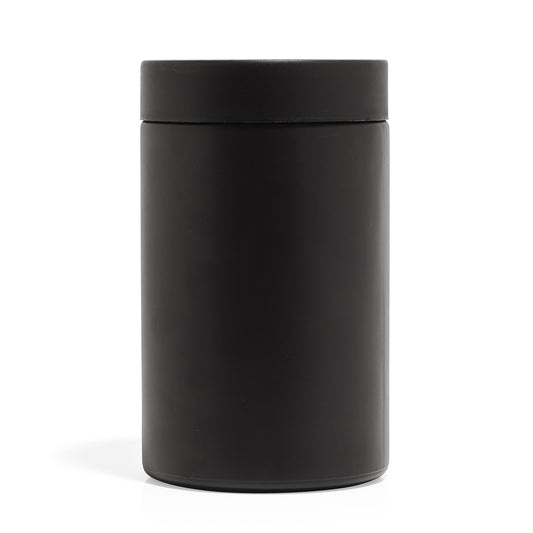 16oz Black Glass Straight-Wall Jar with Child-Resistant Lid - 48 Count ($1.45/Unit)