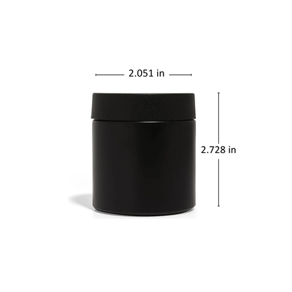 4oz Black Glass Straight-Wall Jar with Child-Resistant Lid - 105 Count ($0.89/Unit)