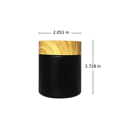 4oz Black Glass Straight-Wall Jar with Child-Resistant Lid - 105 Count ($0.89/Unit)