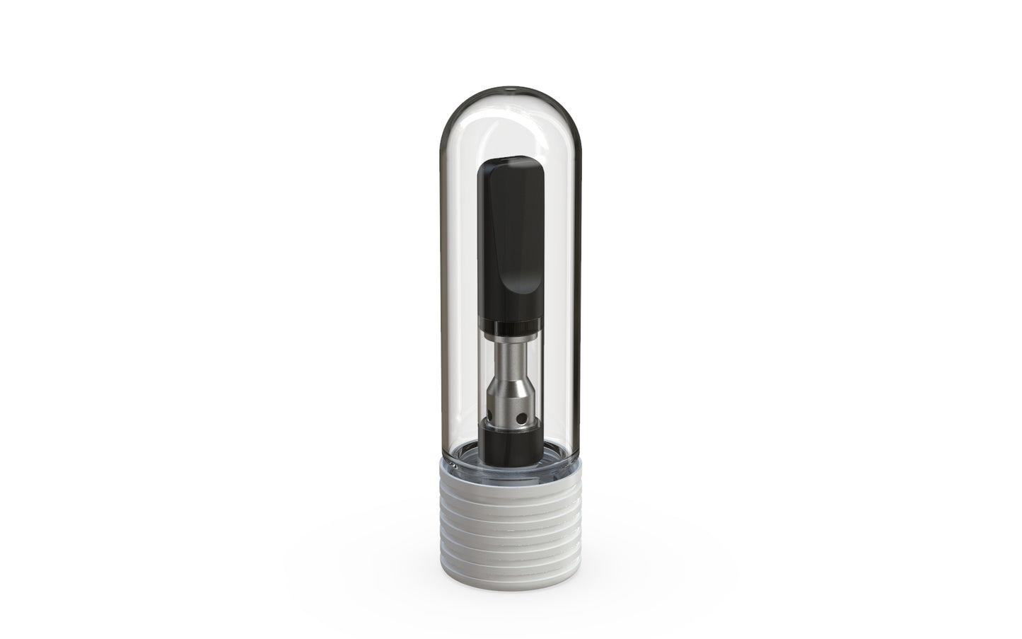 65mm Chubby Gorilla Spiral CR Cartridge Container, Round Top w/ 510-Thread & Tamper Evident Band - 400 Count ($0.5064/Unit)