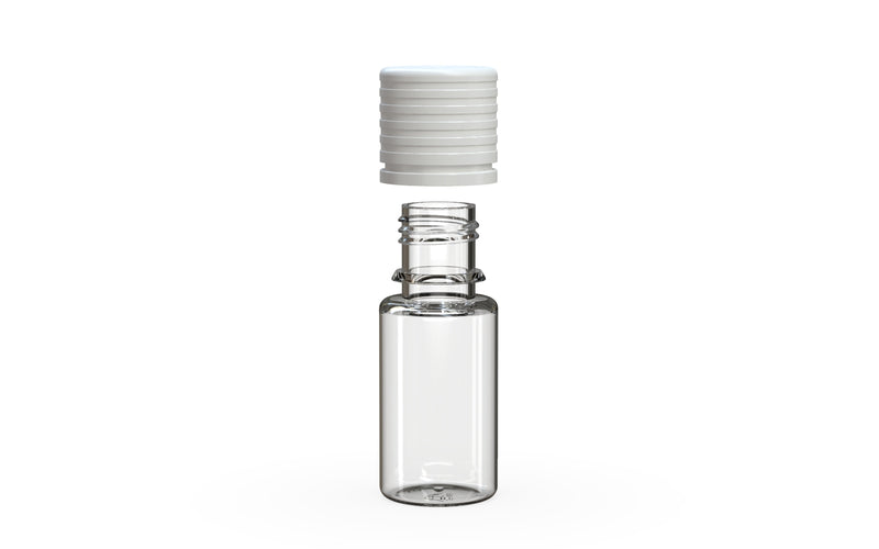 10ml Chubby Gorilla Spiral Bottle w/ Inner Seal & Tamper Evident Break-Off Band - 1000 Count ($0.21/Unit)