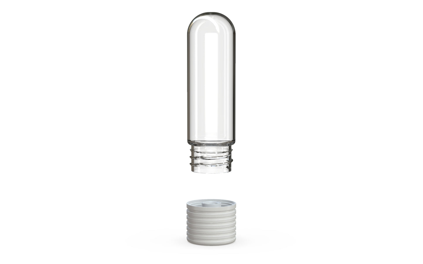 65mm Chubby Gorilla Spiral CR Cartridge Container, Round Top w/ 510-Thread & Tamper Evident Band - 400 Count ($0.5064/Unit)