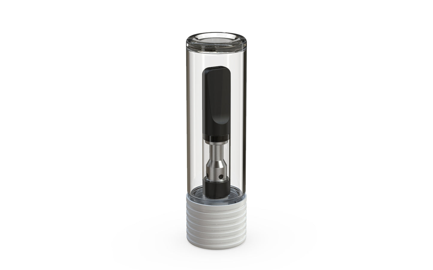 65mm Chubby Gorilla Spiral CR Cartridge Container, Flat Bottom w/ 510-Thread & Tamper Evident Band - 400 Count ($0.5064/Unit)