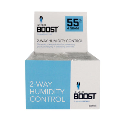 4g RETAIL Integra Humidity Control 55% RH, Individually Overwrapped, w/ HIC, 200 packs per display, 4 displays per master case - 800 Count ($0.48/Unit)
