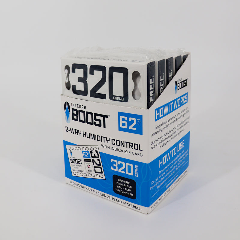 320g RETAIL Integra Humidity Control 62% RH, Individually Overwrapped, w/ HIC, 5 packs per display, 8 displays per master case - 40 Count ($8.40/Unit)