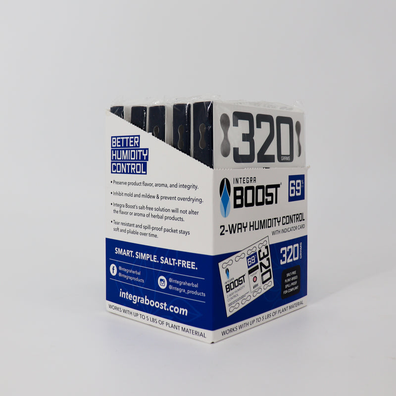 320g RETAIL Integra Humidity Control 69% RH, Individually Overwrapped, w/ HIC, 5 packs per display, 8 displays per master case - 40 Count ($8.40/Unit)