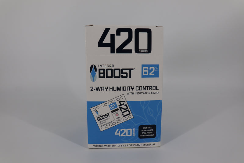 420g RETAIL Integra Humidity Control 62% RH, Individually Overwrapped, w/ HIC, 5 packs per display, 8 displays per master case - 40 Count ($10.78/Unit)