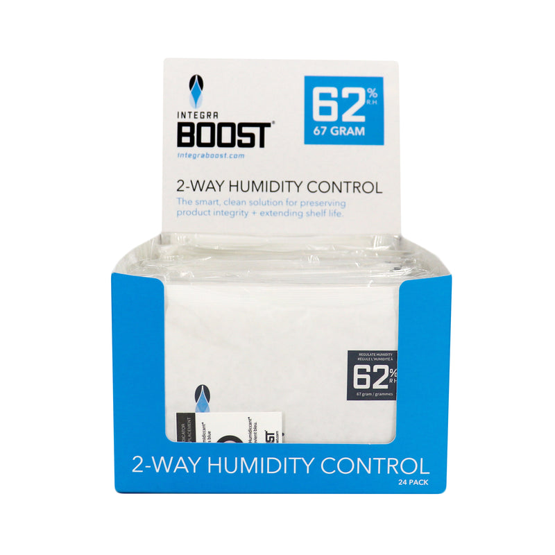 67g RETAIL Integra Humidity Control 62% RH, Individually Overwrapped, w/ HIC, 24 packs per display, 8 displays per master case - 192 Count ($2.09/Unit)