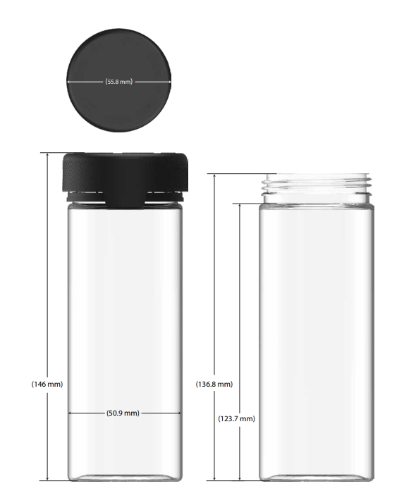 8oz Chubby Gorilla Aviator CR Container w/ Inner Seal - 200 Count ($0.9127/Unit)