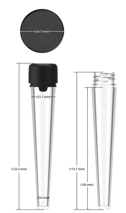 113mm Chubby Gorilla Aviator CR Tubes - 500 Count ($0.3729/Unit)