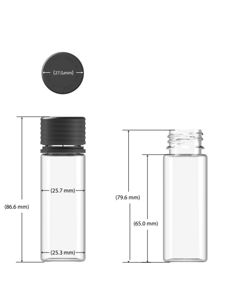 65mm Chubby Gorilla Spiral CR Tubes - 400 Count ($0.45/Unit)