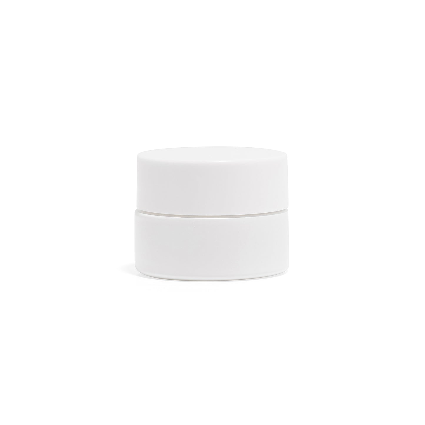9ml Matte White Glass Concentrate Jar with White CR Flat Cap with No Teflon Liner - 350 Count ($0.58/unit)