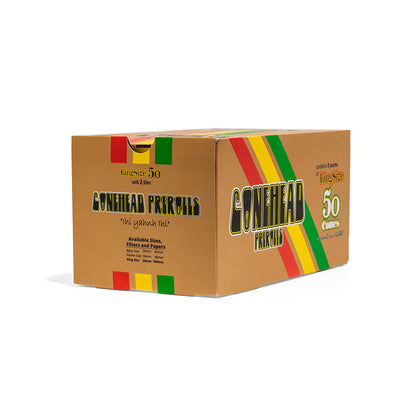 ConeHead Display Box King Size Brown 8 x 50 Packs - 400 count - ($0.1/Unit)