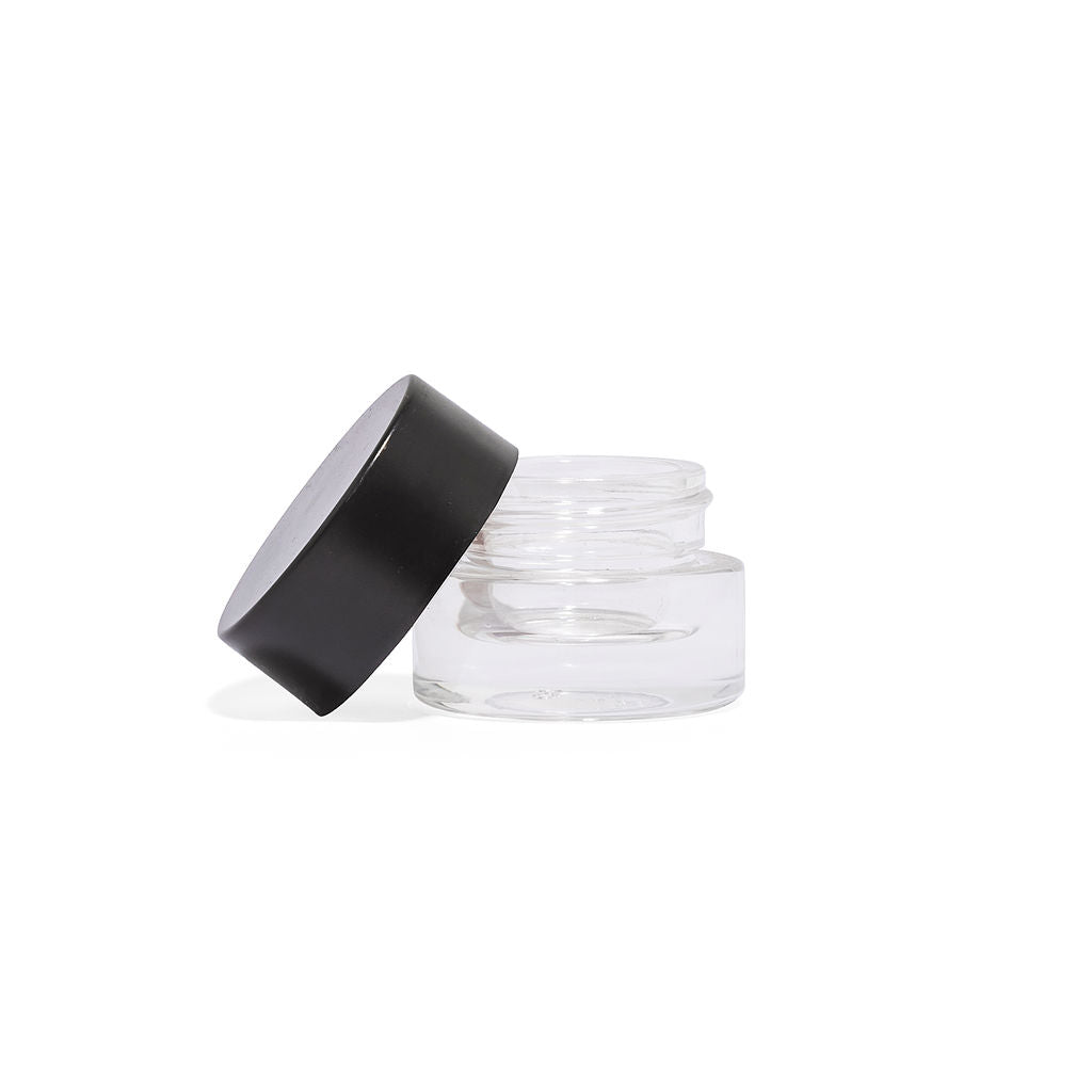 5ml Glass Concentrate Jars With Teflon Lined Flat Lids - 504 Count ($0.47/unit) - Child Resistant