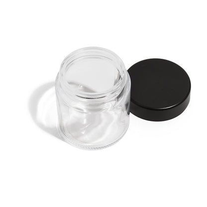 3oz Clear Glass Straight-Wall Wide-Mouth Jar with Child-Resistant Lid - 105 Count ($0.62/Unit)