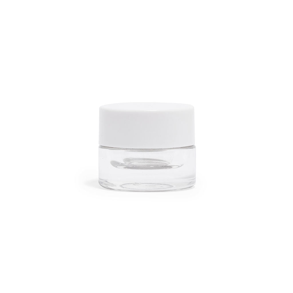 5ml Glass Concentrate Jars With Teflon Lined Flat Lids - 504 Count ($0.47/unit) - Child Resistant