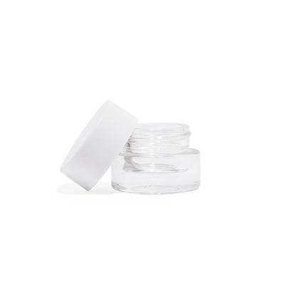 5ml Glass Concentrate Jars With Teflon Lined Flat Lids - 504 Count ($0.47/unit) - Child Resistant