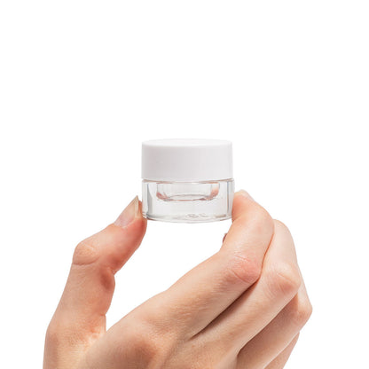 5ml Glass Concentrate Jars With Teflon Lined Flat Lids - 504 Count ($0.47/unit) - Child Resistant