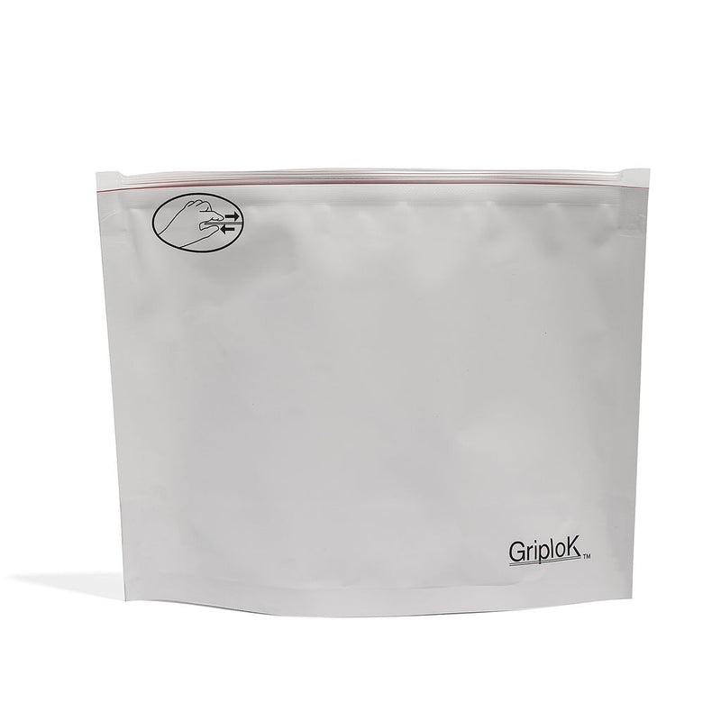 14g Matte White/Cherry Exit Bags - 800 Count ($0.45/Unit) | 8"x6"x3" - Child Resistant