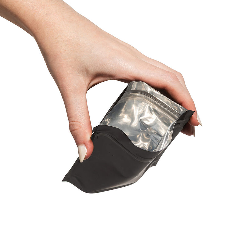 14g Matte Black Bags - 1900 Count ($0.34/unit) | 4.5"x7.5"x2" - Child Resistant