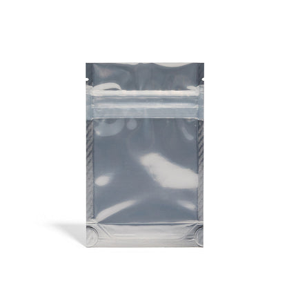 3.5g Matte Black/Clear Bags - 3200 Count ($0.22/unit) | 3.5"x5.5"x1.5" - Child Resistant