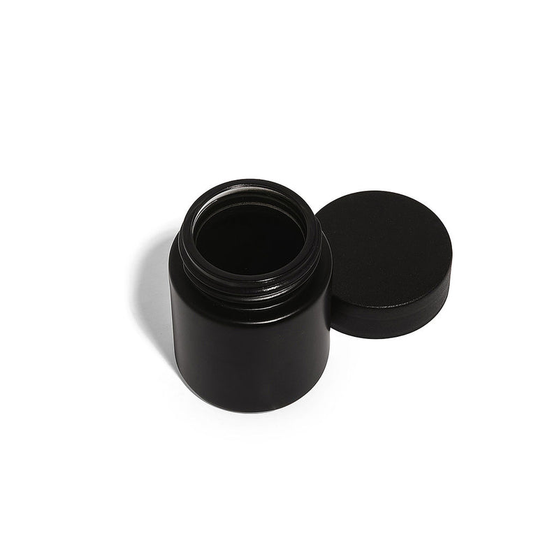 2oz Black Glass Straight-Wall Jar with Child-Resistant Lid - 144 Count ($0.69/Unit)