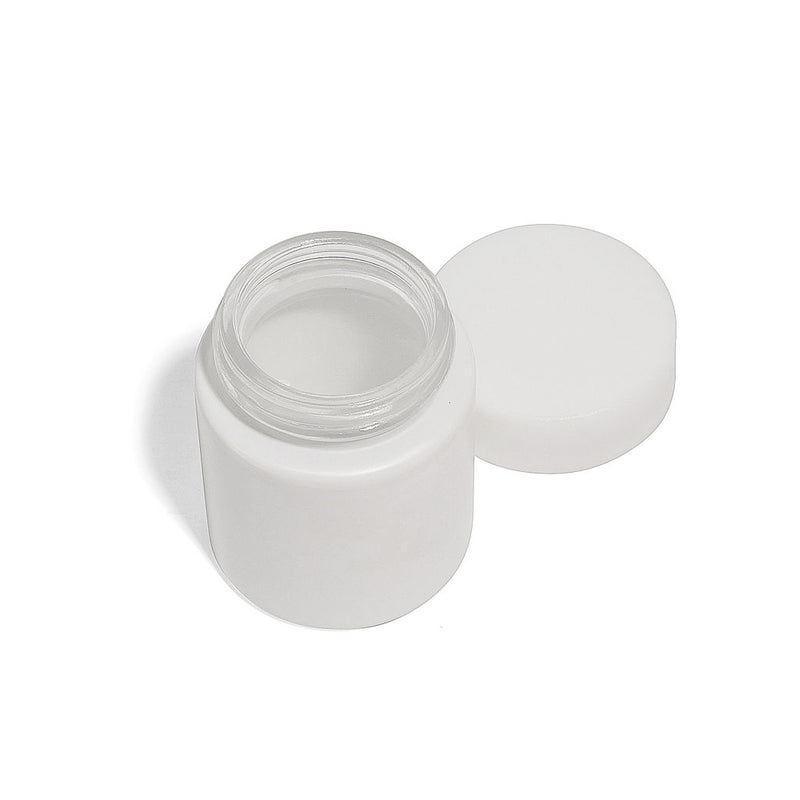 2oz White Glass Straight-Wall Jar with Child-Resistant Lid - 144 Count ($0.69/Unit)
