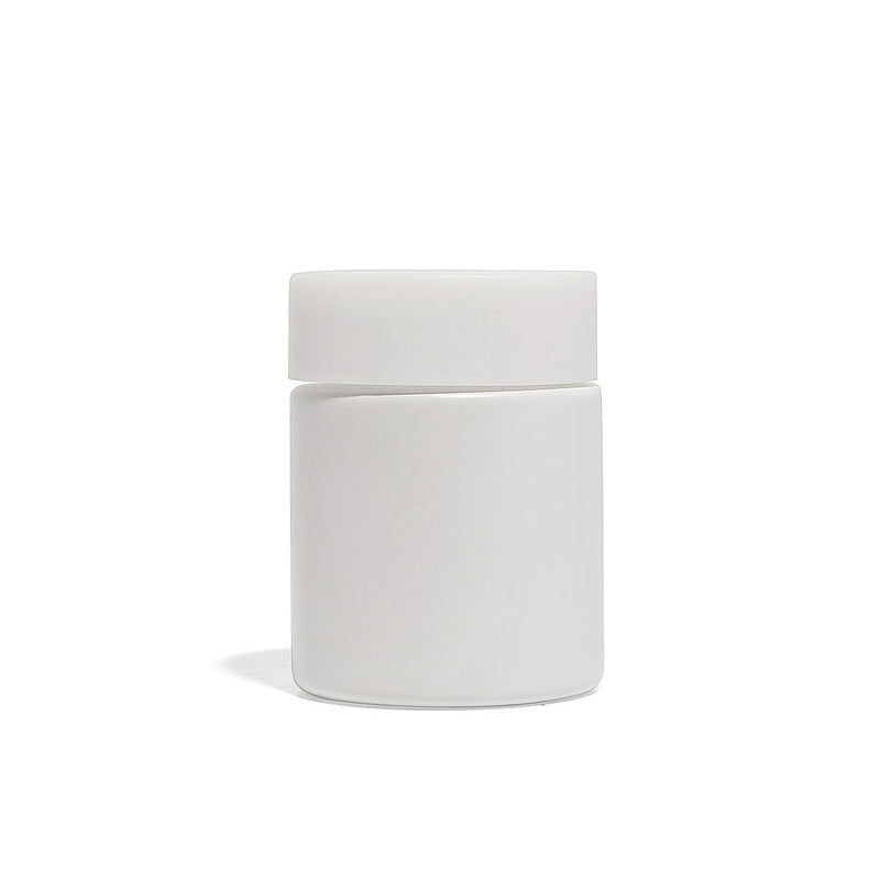 2oz White Glass Straight-Wall Jar with Child-Resistant Lid - 144 Count ($0.69/Unit)