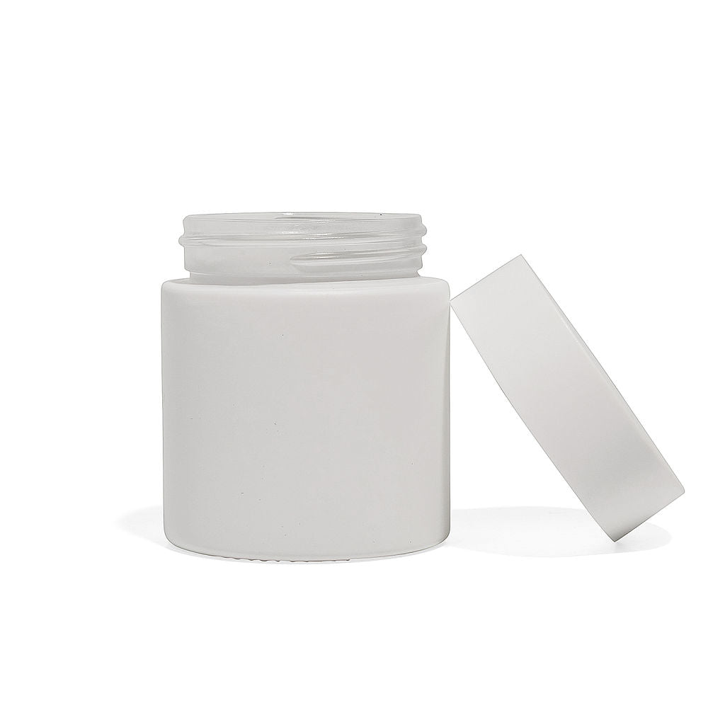 4oz White Glass Straight-Wall Jar with Child-Resistant Lid - 105 Count ($0.89/Unit)