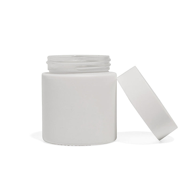 4oz White Glass Straight-Wall Jar with Child-Resistant Lid - 105 Count ($0.86/Unit)