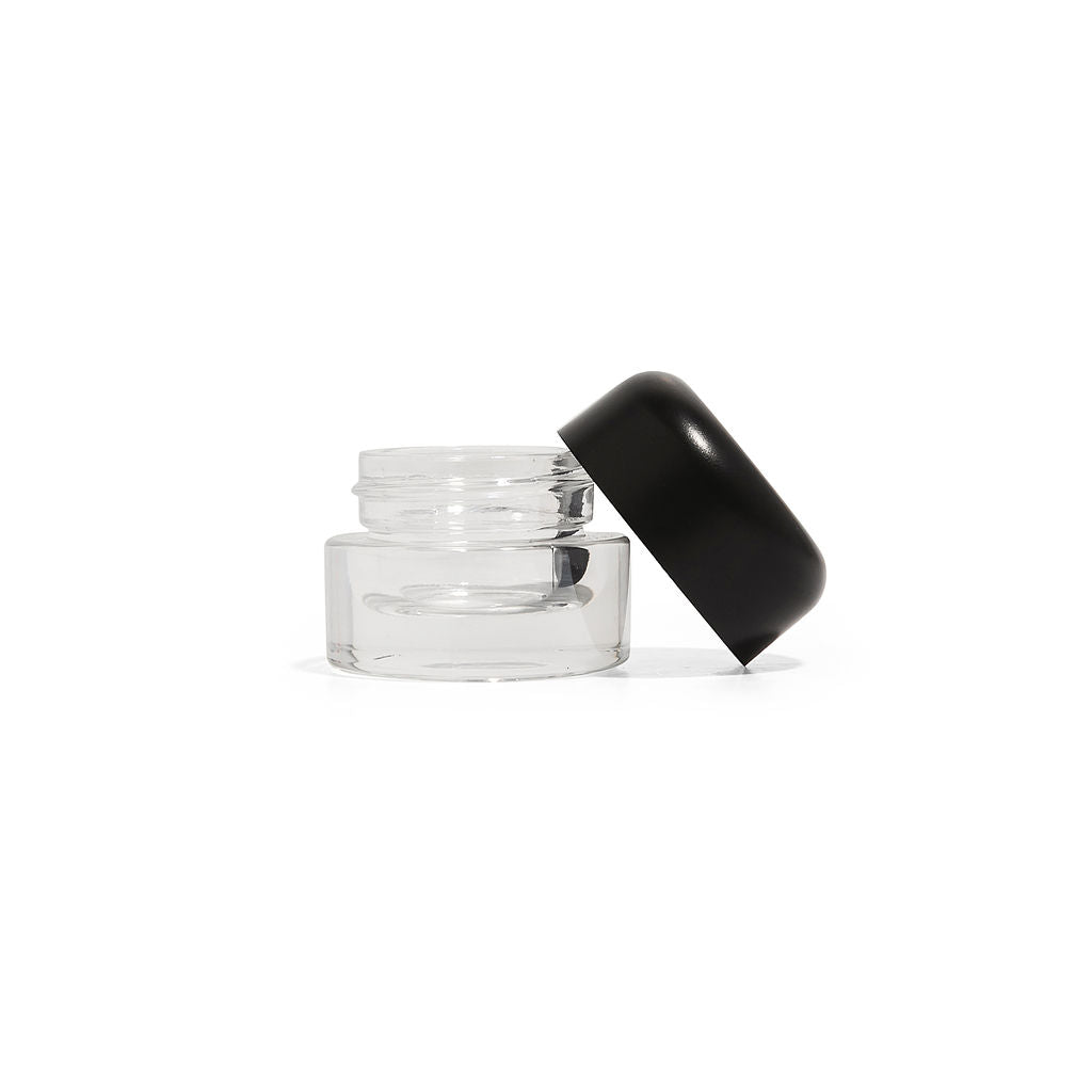 5ml Glass Concentrate Jars With Teflon Lined Flat Lids - 504 Count ($0.47/unit) - Child Resistant