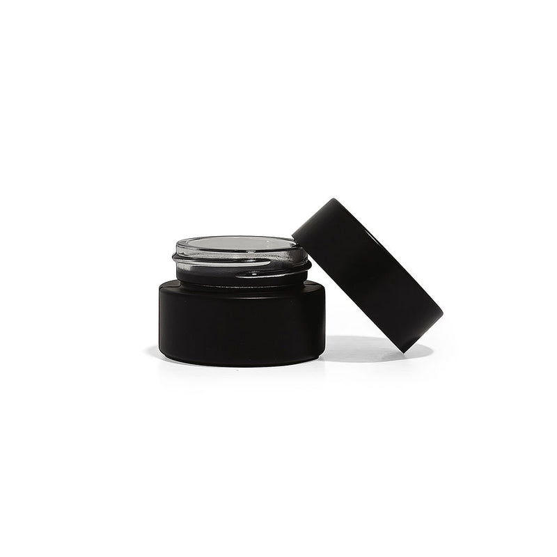 9ml Glass Concentrate Jars With Teflon Lined Flat Lids - 350 Count ($0.58/unit) - Child Resistant