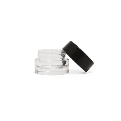9ml Glass Concentrate Jars With Teflon Lined Flat Lids - 350 Count ($0.58/unit) - Child Resistant